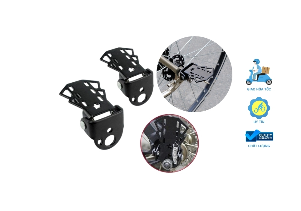 Gác Chân Xe Đạp Gập Gắn Sau 4 Gác chân xe đạp gập gắn sau phù hợp cho mọi loại xe