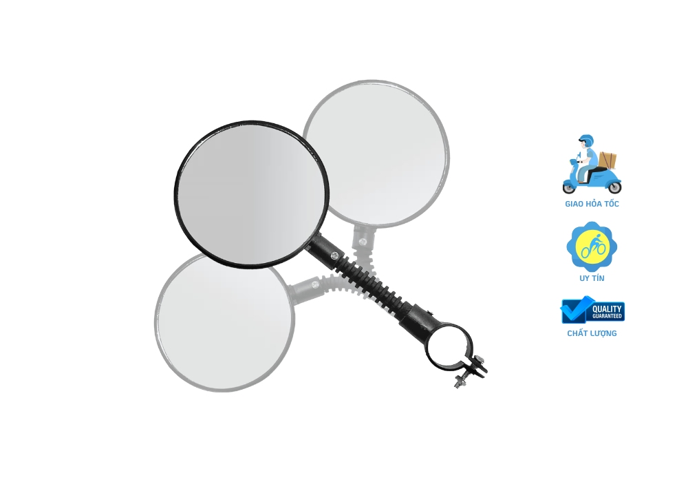 Gương Chiếu Hậu Xe Đạp Raca Điều Chỉnh 3 Chiều Có Phản Quang 1 Gương chiếu hậu xe đạp Raca