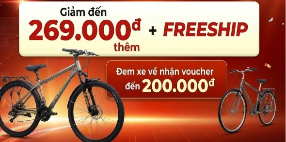 Mua xe đạp ưu đãi lớn