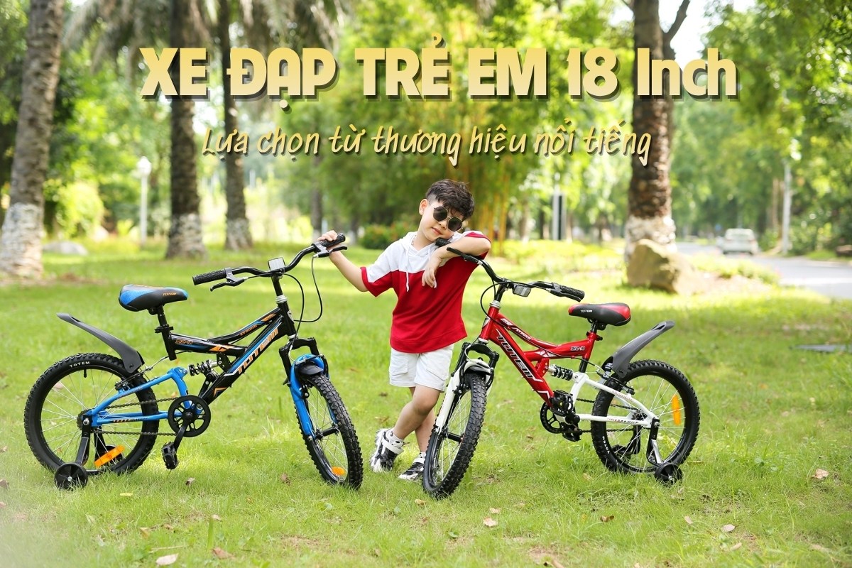 Xe đạp trẻ em 18 inch có đa dạng kiểu dáng đến từ thương hiệu uy tín
