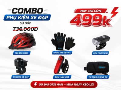 Combo phụ kiện xe đạp 499k