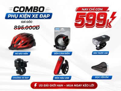 Combo phụ kiện xe đạp 599k
