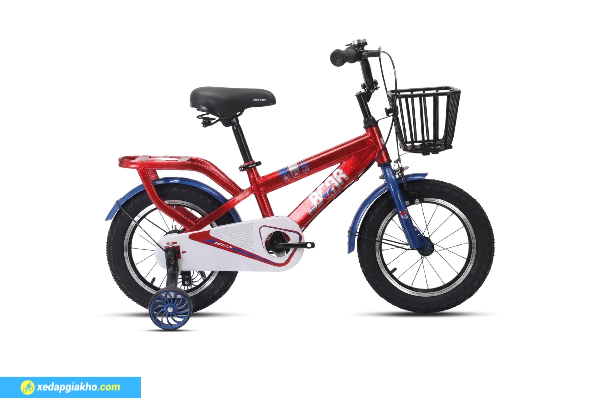 Xe Đạp Trẻ Em Bé Trai Jazz Bear A-2307 12 Inch 3 Xe đạp bé trai Jazz Bear A-2307 12 inch màu đỏ