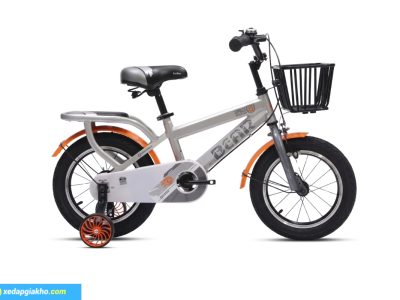 Xe đạp bé trai Jazz Bear A-2307 14 inch màu xám cam