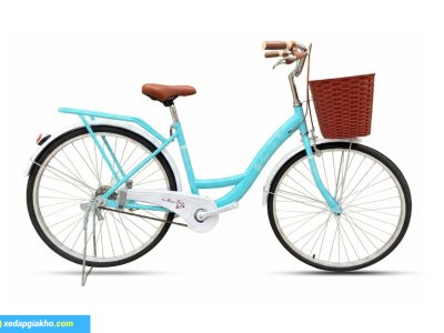 Xe Đạp Nữ Tiến Phát 24 inch - Xe Đạp Từ Thiện 7 Xe đạp nữ Tiến Phát - Màu xanh dương