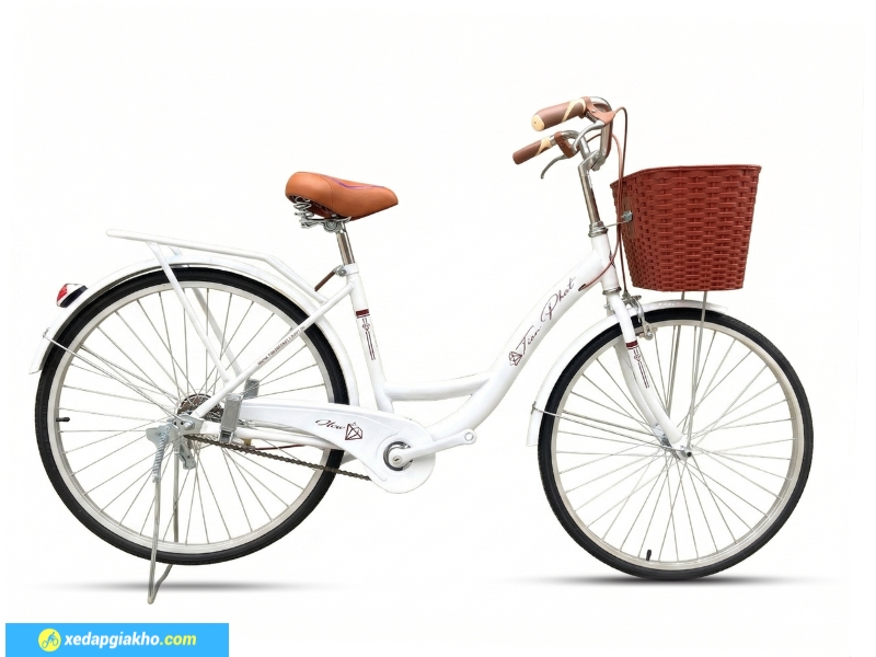 Xe Đạp Nữ Tiến Phát 24 inch - Xe Đạp Từ Thiện 10 Xe đạp nữ Tiến Phát thiết kế thanh lịch