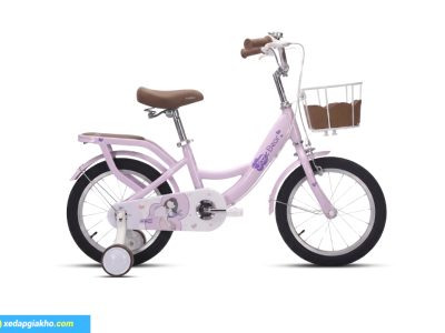 Xe đạp trẻ em bé gái Jazz Bear A-2305 18 inch màu tím