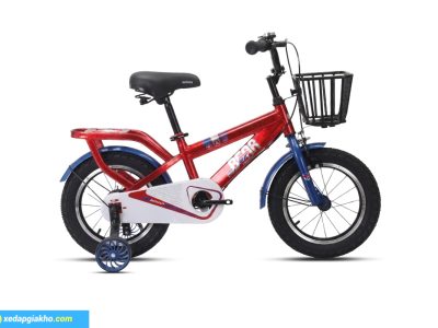 Xe đạp trẻ em bé trai Jazz Bear A-2037 14 inch màu đỏ