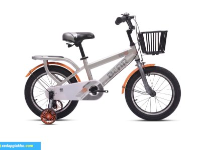 Xe đạp trẻ em bé trai Jazz Bear A-2307 18 inch màu xám cam