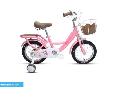 Xe đạp trẻ em Jazz Bear A-2305 14 inch màu hồng