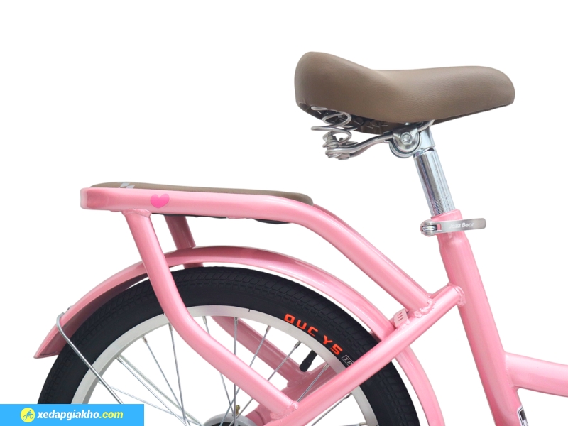 Xe Đạp Trẻ Em Bé Gái Jazz Bear A-2305 16 Inch 12 Yên xe êm và điều chỉnh linh hoạt theo thể trạng bé