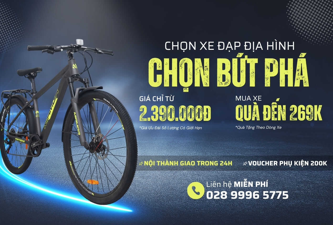Xe Đạp Giá Kho - #1 Hệ Thống Cửa Hàng Xe Đạp 18 banner xe dap dia hinh