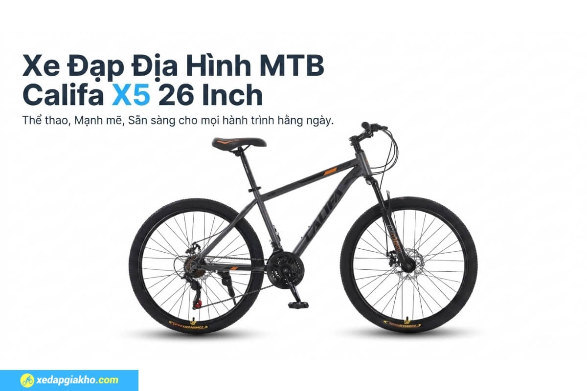 Xe Đạp Địa Hình MTB Califa X5 26 Inch 10 Mẫu xe đạp địa hình Califa X5 26 inch