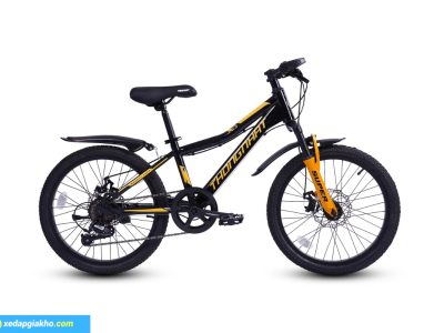 Xe Đạp Địa Hình Trẻ Em Thống Nhất Super 20 Inch – Phanh Đĩa cơ 5 Xe đạp địa hình trẻ em Thống Nhất Super 20 inch màu đen