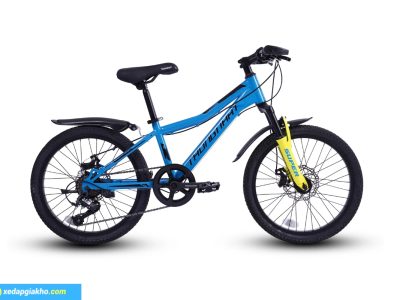 Xe Đạp Địa Hình Trẻ Em Thống Nhất Super 20 Inch – Phanh Đĩa cơ 7 Xe đạp địa hình trẻ em Thống Nhất Super 20 inch màu xanh