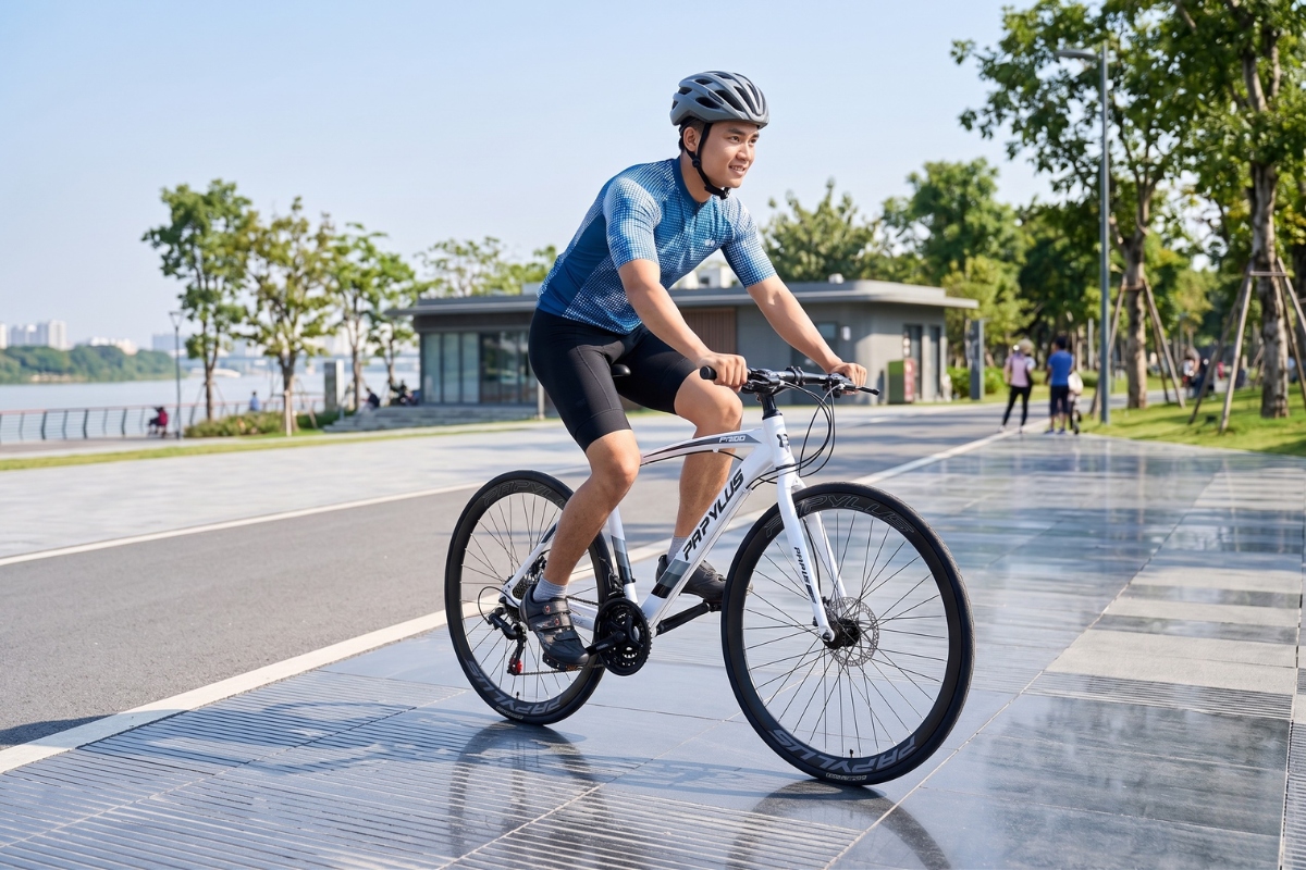 Mẫu xe đạp touring được thiết kế linh hoạt với nhiều cung đường