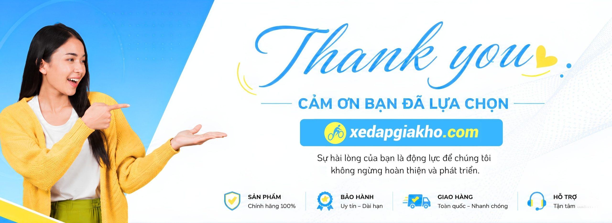 Xe Đạp Giá Kho - #1 Hệ Thống Cửa Hàng Xe Đạp 157 banner cảm ơn