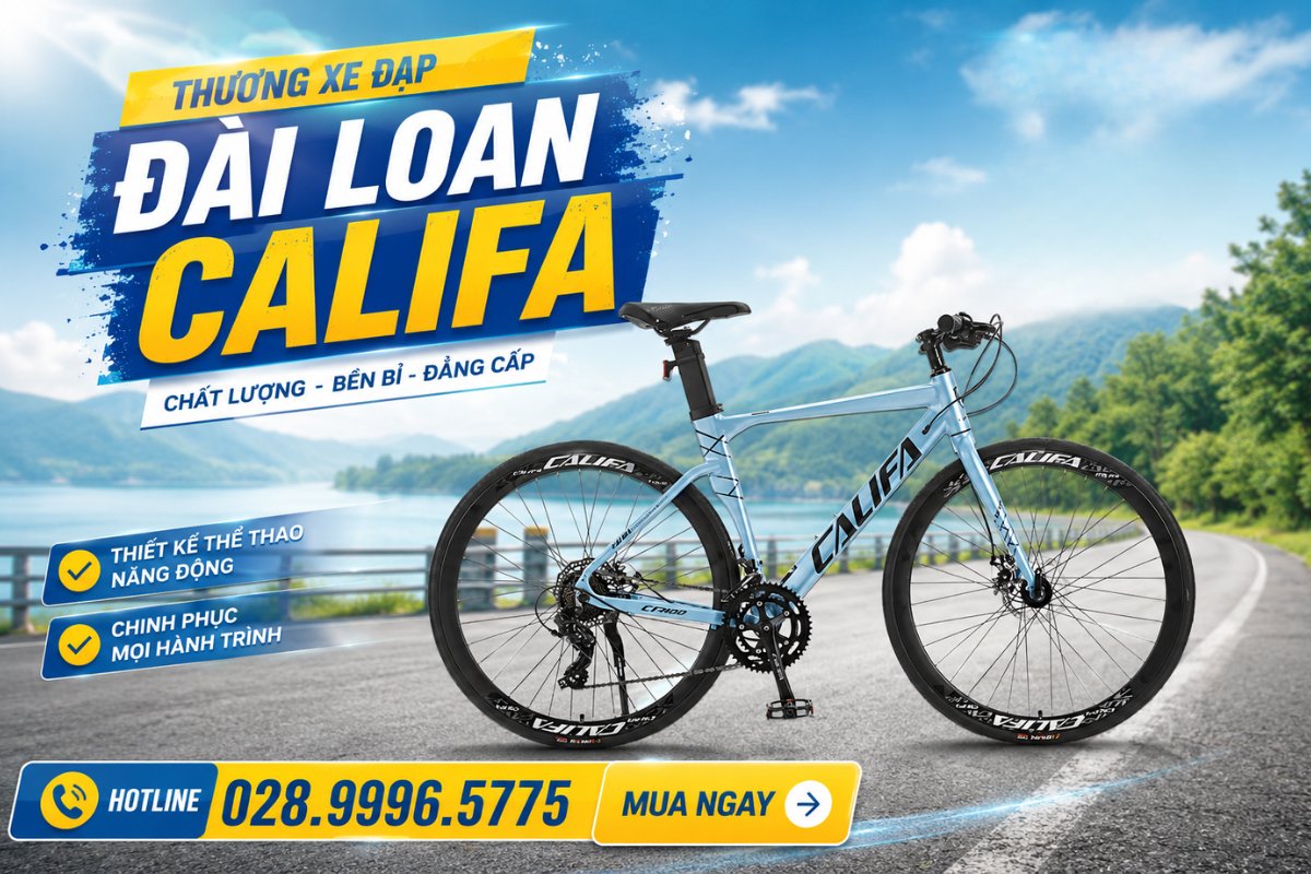 Xe đạp Califa thiết kế tinh tế và trẻ trung