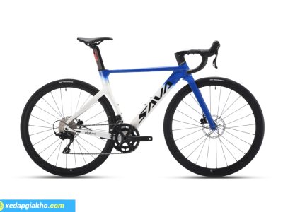 Xe đạp đua Sava EX8 Pro R7100 màu trắng xanh