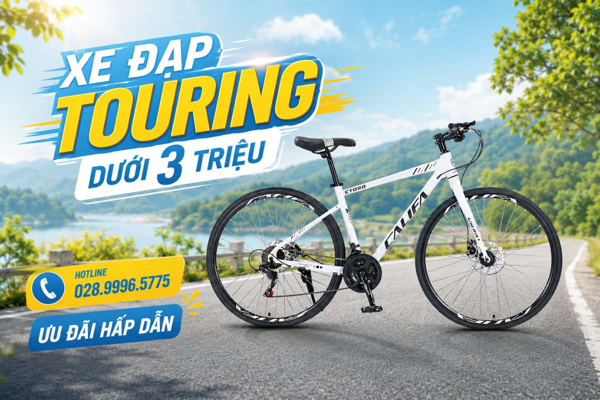 Xe đạp touring dưới 3 triệu dễ tiếp cận mọi gia đình