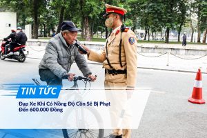 Xử phạt người đạp xe khi có nồng độ cồn