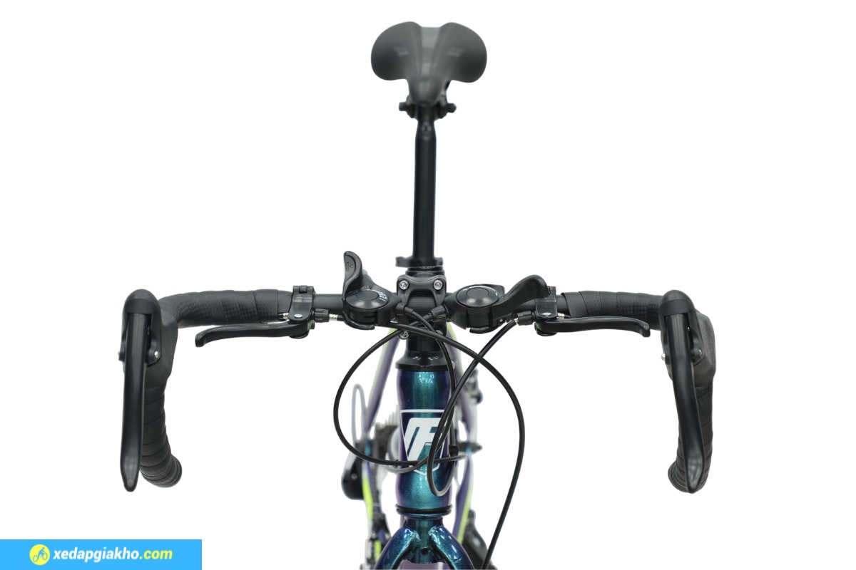 Xe Đạp Đua Fascino FR700 PRO - Phanh Đĩa Cơ 14 Dáng ghi đông cong giúp tăng tốc mượt mà chuẩn road bike
