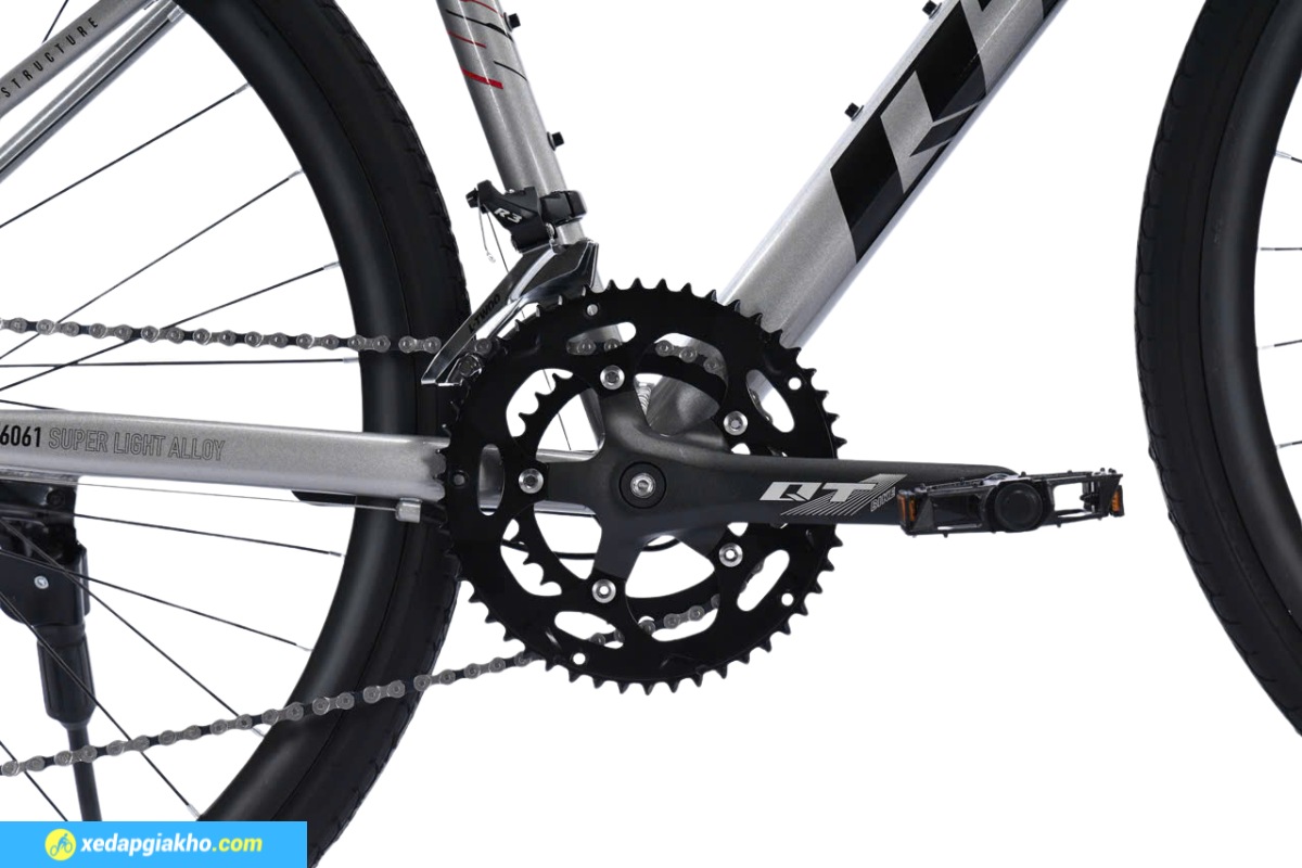 Xe Đạp Đua QT Bike GTS200 - Khung Nhôm 15 Groupset chất lượng L-TWOO 2x8 giúp tiết kiệm sức đạp