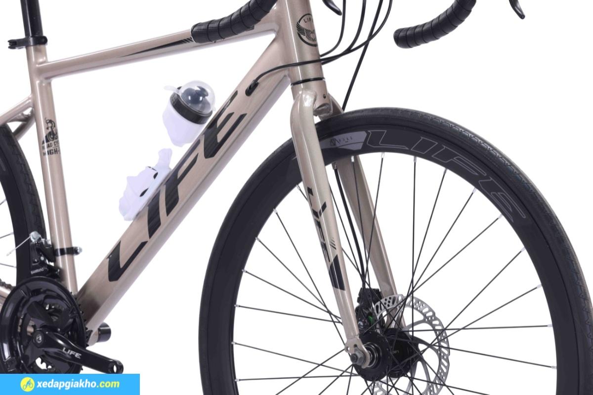 Xe Đạp Đua Life RX20 - Phanh Đĩa Cơ 13 Khung xe đạp đua Life RX20 làm bằng hợp kim thép cường lực, chịu lực tốt