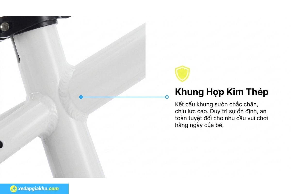 Xe Đạp Địa Hình Trẻ Em Qitong Carson 22 Inch 9 Khung xe bằng hợp kim thép chắc chắn của xe đạp địa hình trẻ em Qitong Carson