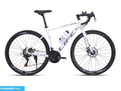 Xe Đạp Đua Life RX20 - Phanh Đĩa Cơ 10 Xe đạp đua Life RX20 màu trắng ghi