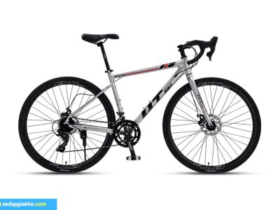 Xe Đạp Đua QT Bike GTS200 - Khung Nhôm 10 Xe đạp đua QT Bike GTS200 màu xám đỏ