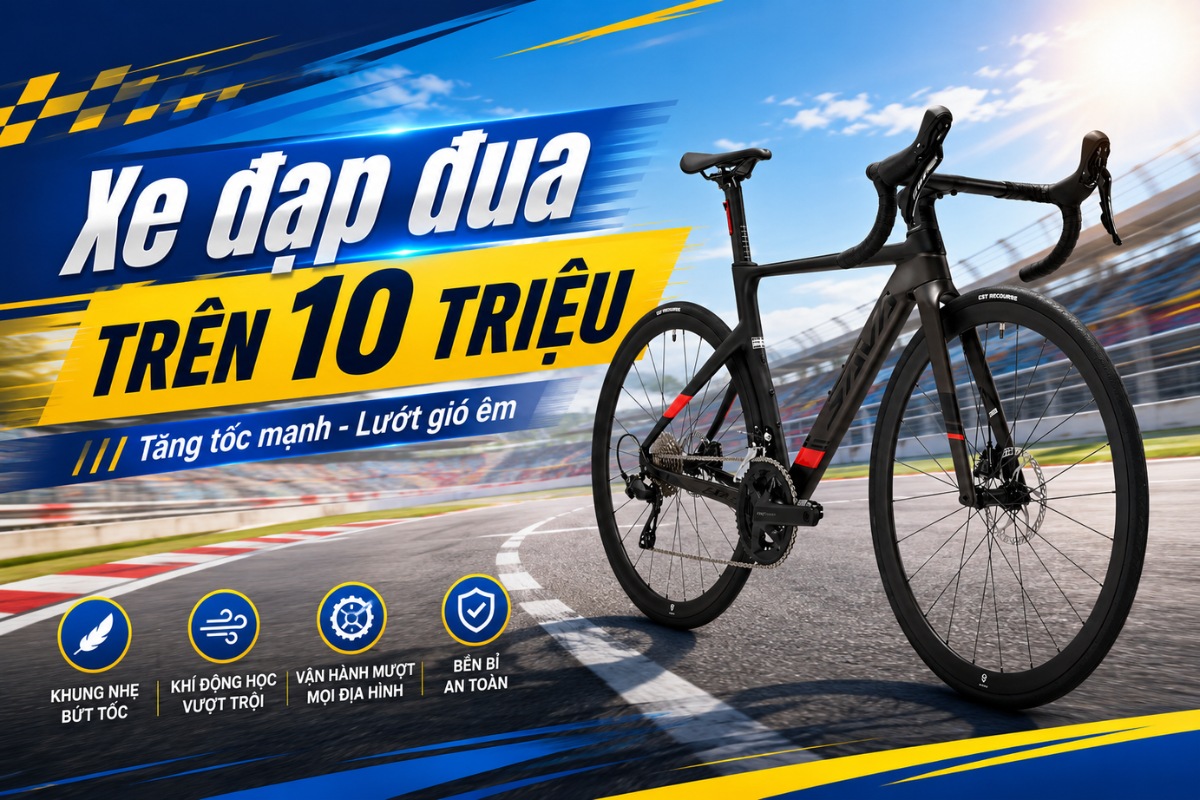 Xe đạp đua trên 10 triệu lựa chọn bền bỉ cho các tay đua