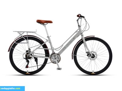 Xe Đạp Nữ QT Bike City V26 26 Inch - Khung Nhôm 8 Xe đạp nữ QT Bike City V26 26 inch màu ghi