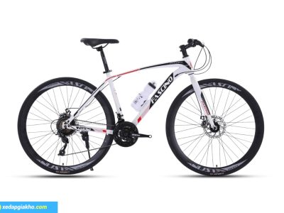 Xe đạp Touring FT700 Pro màu trắng đỏ
