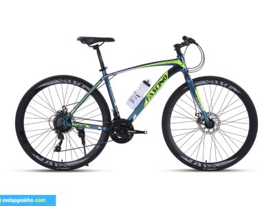 Xe đạp Touring FT700 Pro màu xanh đổi màu