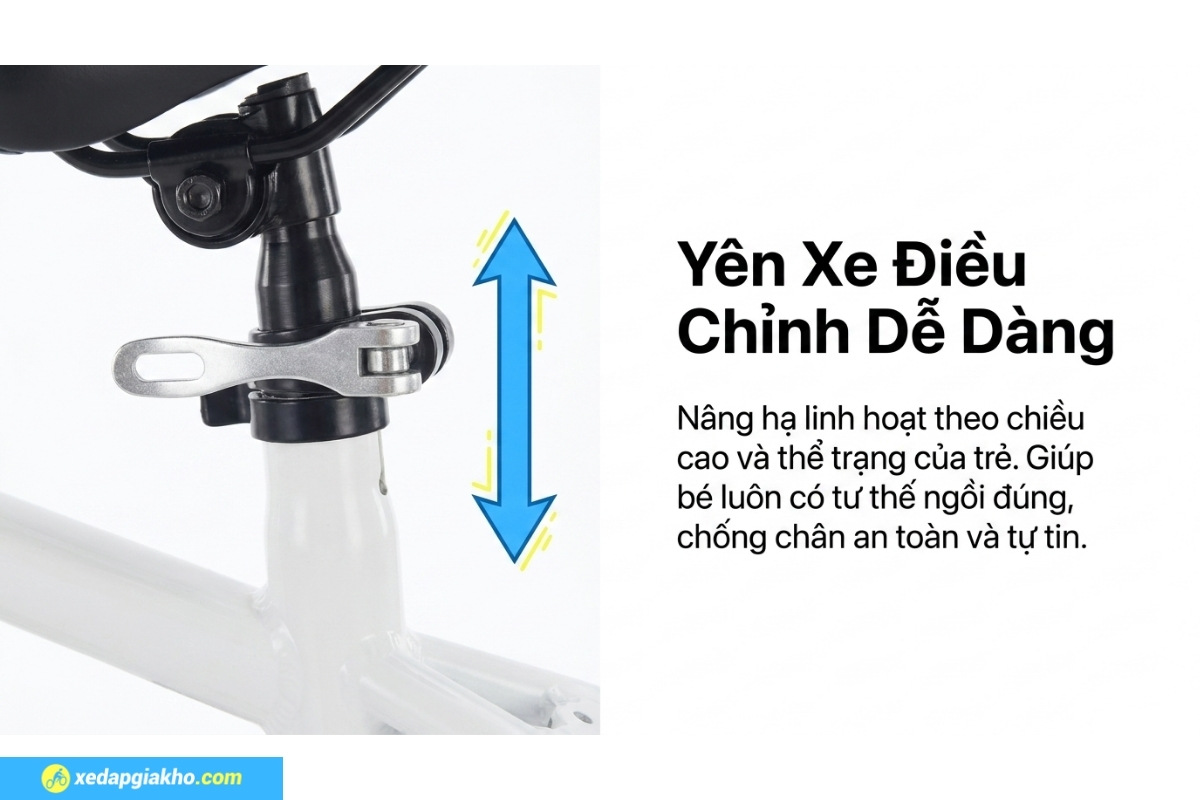 Xe Đạp Địa Hình Trẻ Em Qitong Carson 22 Inch 10 Yên xe đạp trẻ em Qitong Carson có khả năng nâng hạ linh hoạt