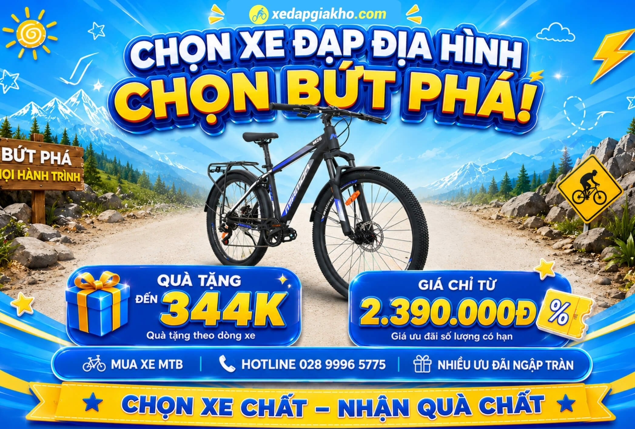 Xe Đạp Giá Kho - #1 Hệ Thống Cửa Hàng Xe Đạp 19 Xe đạp địa hình ưu đãi mùa Tựu Trường 2026