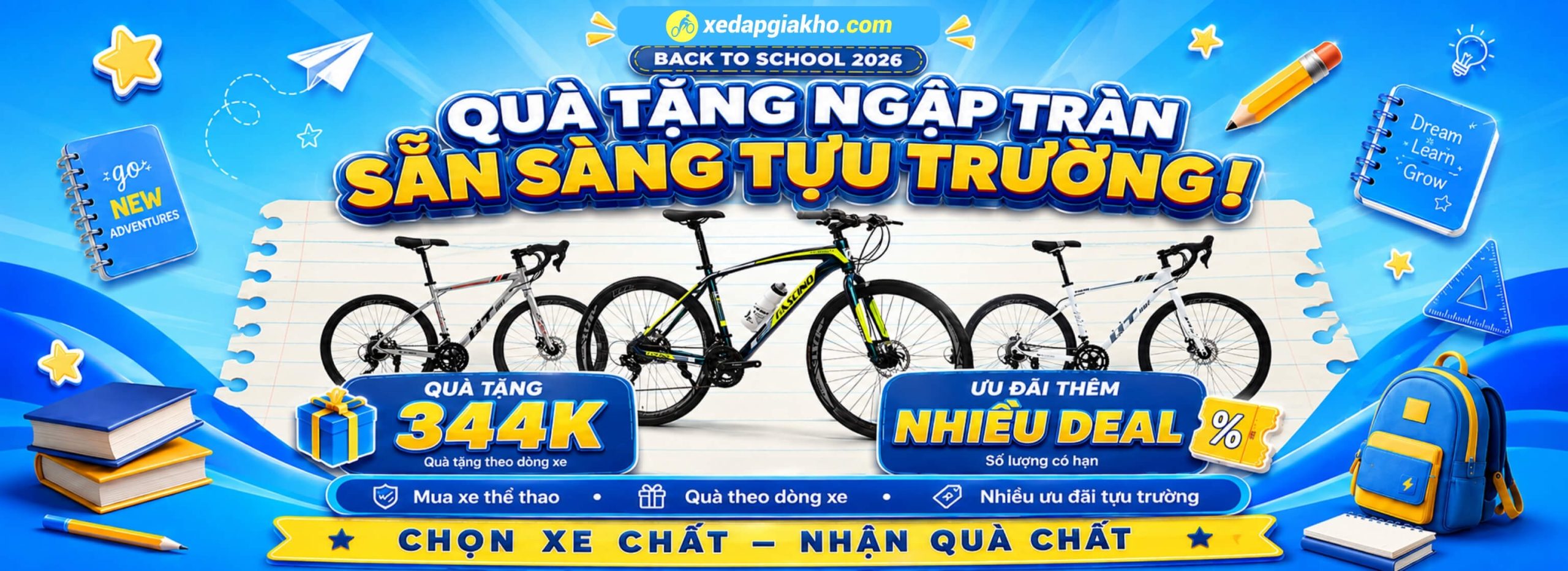 Xe Đạp Giá Kho - #1 Hệ Thống Cửa Hàng Xe Đạp 75 Banner xe đạp ưu đãi