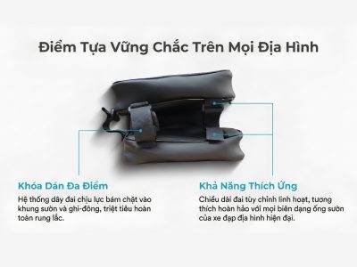 Túi Treo Xe Đạp Raca S6 - Cao Cấp Chống Nước 8 dây đai chịu lực tốt loại bỏ sự rung lắc