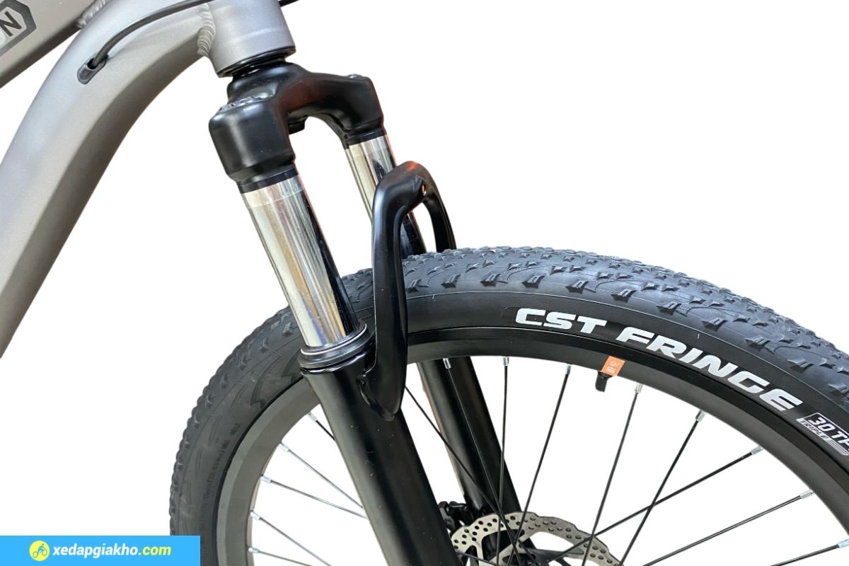 Xe Đạp Địa Hình MTB Veleon V-985pro TP24 24 Inch 10 Bộ phuộc giảm xóc trước giúp xe đi chuyển êm