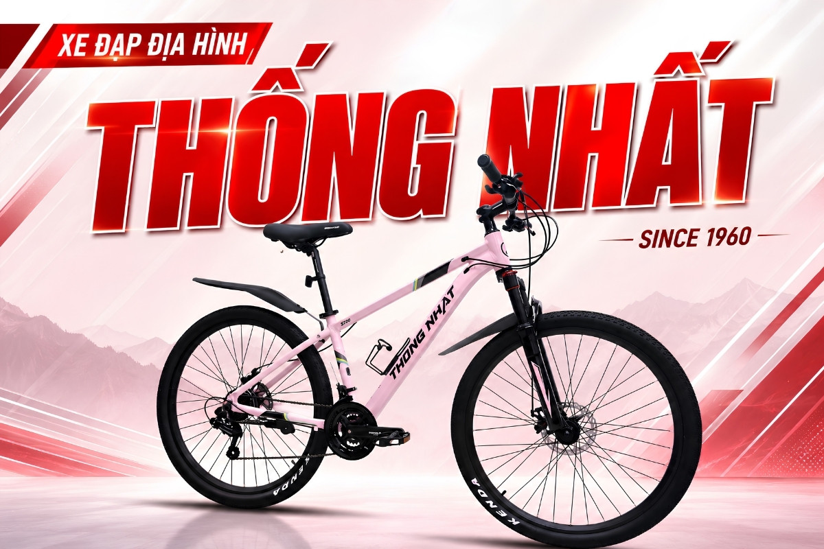 xe đạp địa hình thống nhất với thiết kế hiện đại