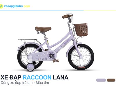 Xe Đạp Trẻ Em Raccoon Lana 16 Inch 4 Xe đạp trẻ em Raccoon Lana màu tím
