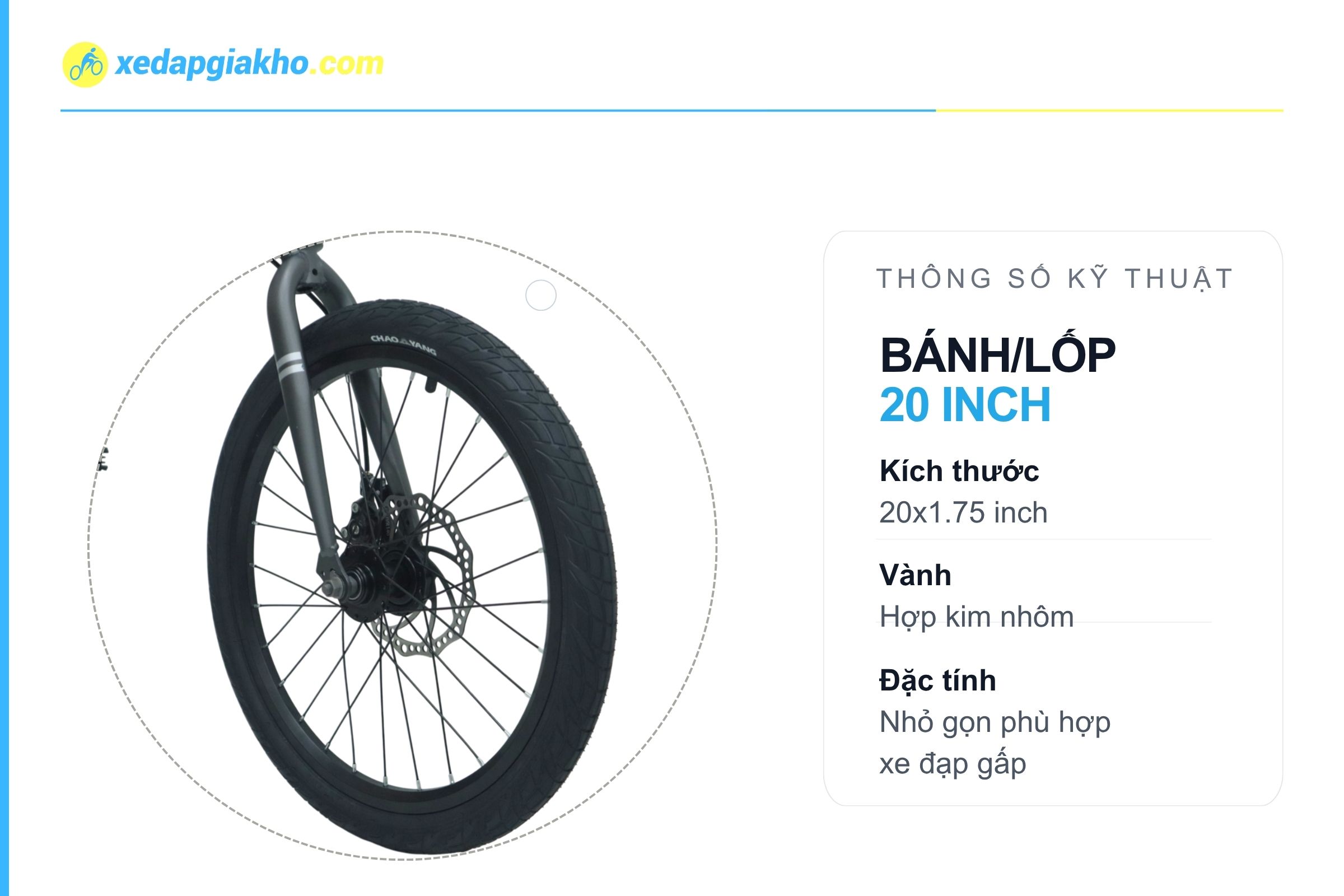 Xe Đạp Gấp Raca MK220 20 Inch - Phanh Đĩa Cơ 8 Bánh xe đạp gấp Raca MK220 20 inch