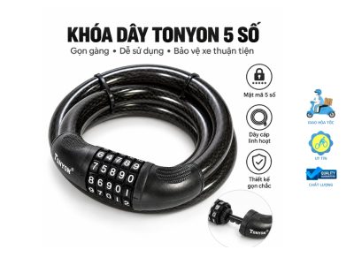 Khoá dây Tonyon 5 số đổi mật khẩu