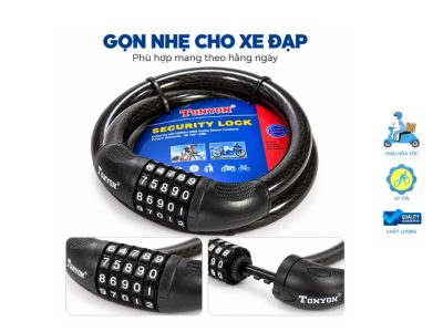 Khoá dây Tonyon 5 số đổi mật khẩu