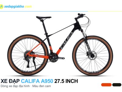 Xe đạp địa hình MTB Califa A950 27.5 inch màu đen cam