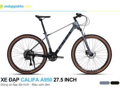 Xe đạp địa hình MTB Califa A950 27.5 inch màu xám đen