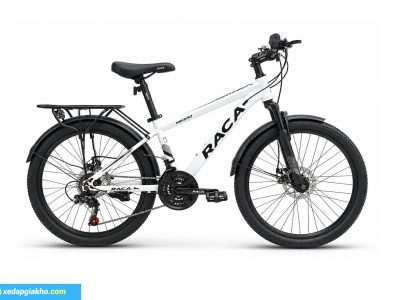 Xe đạp địa hình MTB Raca MK230 24 inch màu trắng