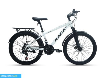 Xe Đạp Địa Hình Raca MK230 24 Inch - Phanh Đĩa Cơ 3 Xe đạp địa hình MTB Raca MK230 24 inch màu trắng