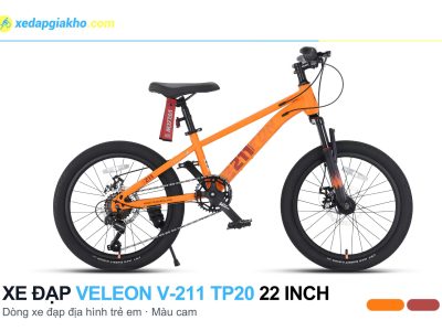 Xe Đạp Địa Hình Trẻ Em Veleon V-211 TP20 22 Inch 9 Xe đạp địa hình trẻ em Veleon V-211 TP20 22 inch màu cam